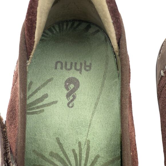 AHNU women’s Gracie Mary Jane sz. 7.5 brown leather, granola girl, natural S0403 - Picture 10 of 11